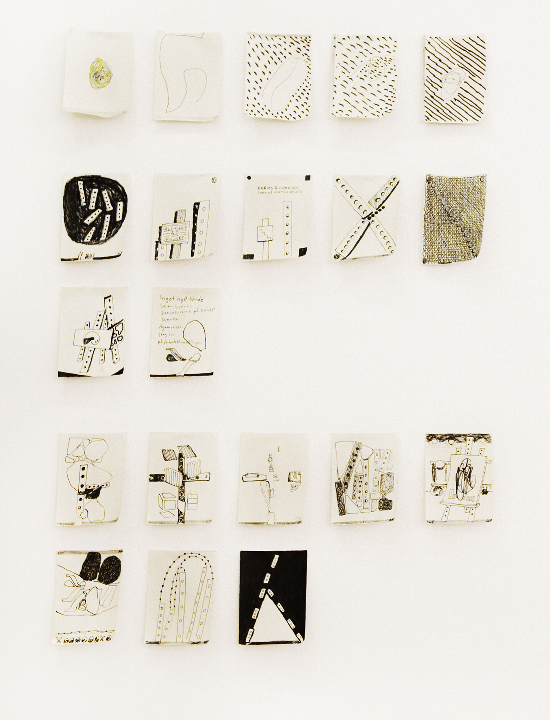 Andreas Mangione, the sound is gone but not forgotten. Installation view. Detail.