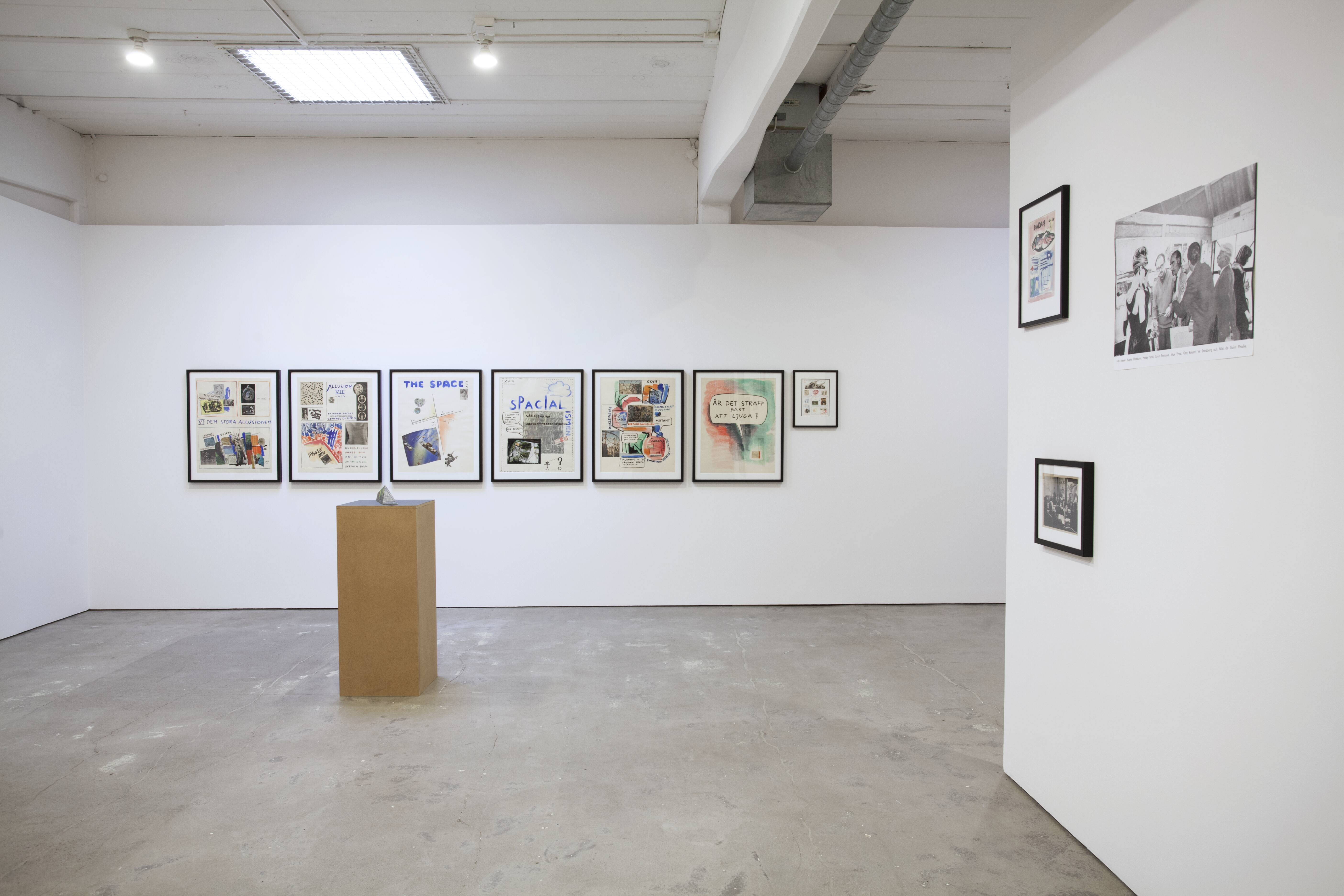 today, tomorrow. Installation view.