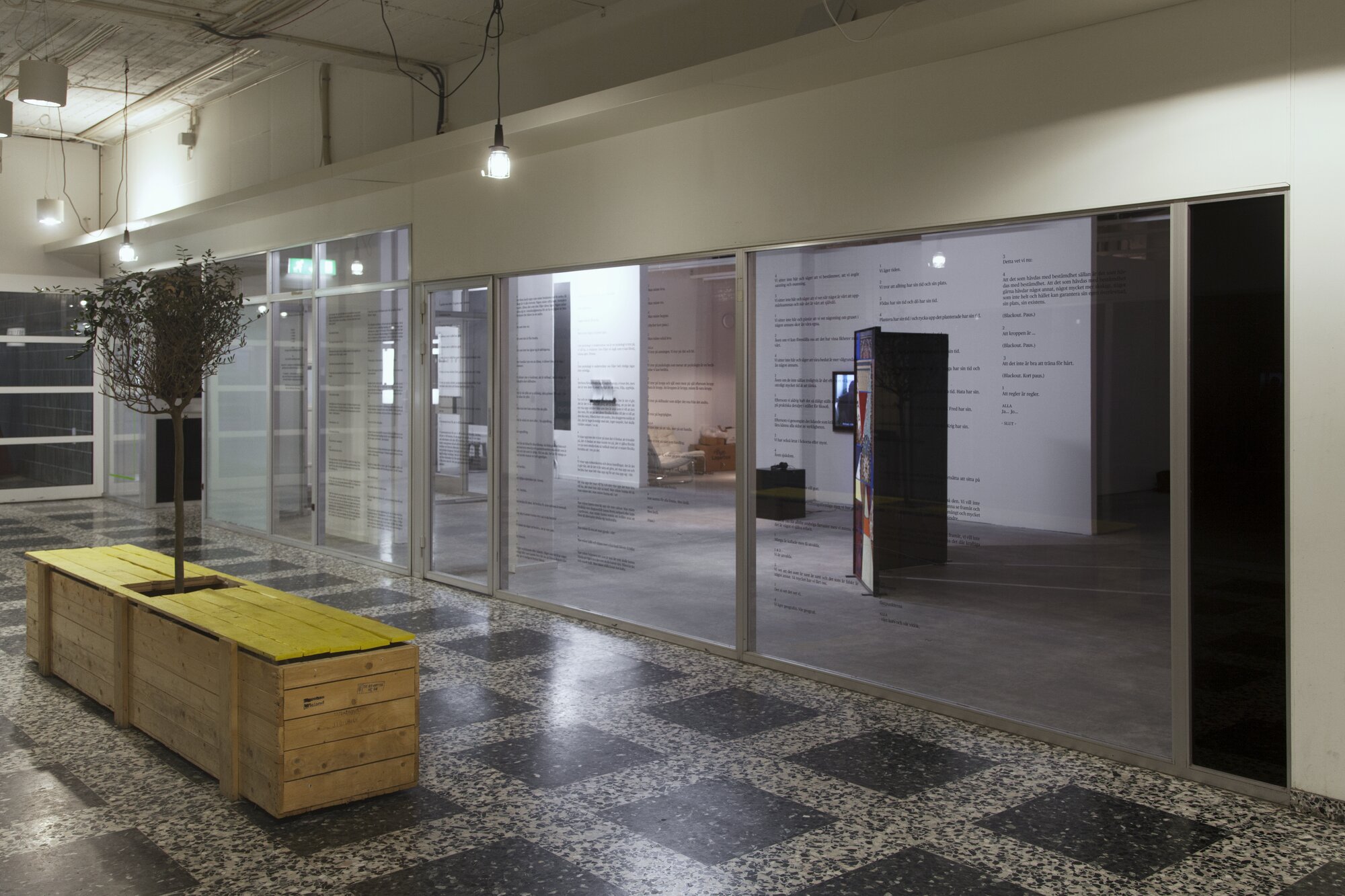 A House of Several Stories. Installation view from outside..