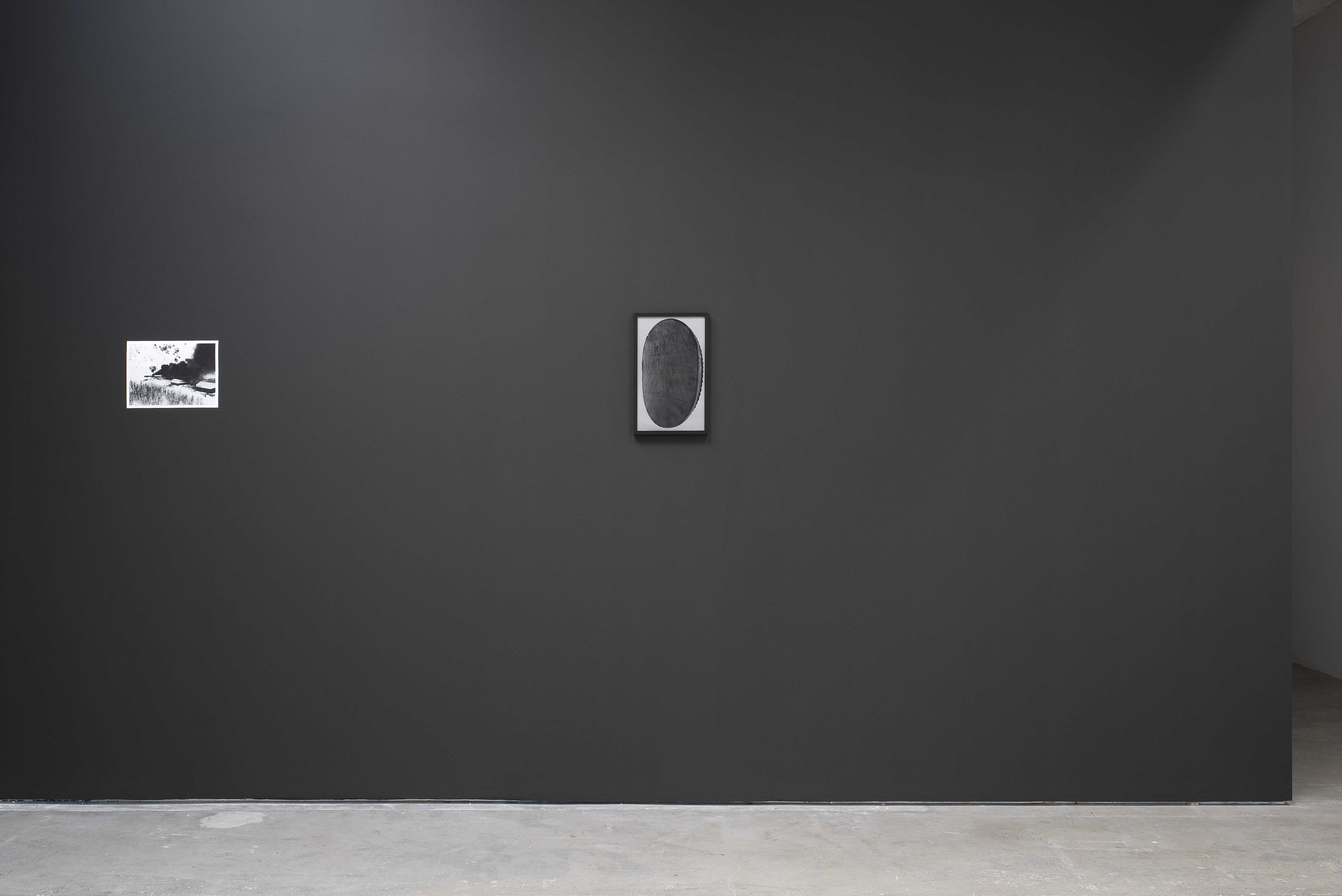 niilas helander, If I am the lake you take your face from. Installation view. 