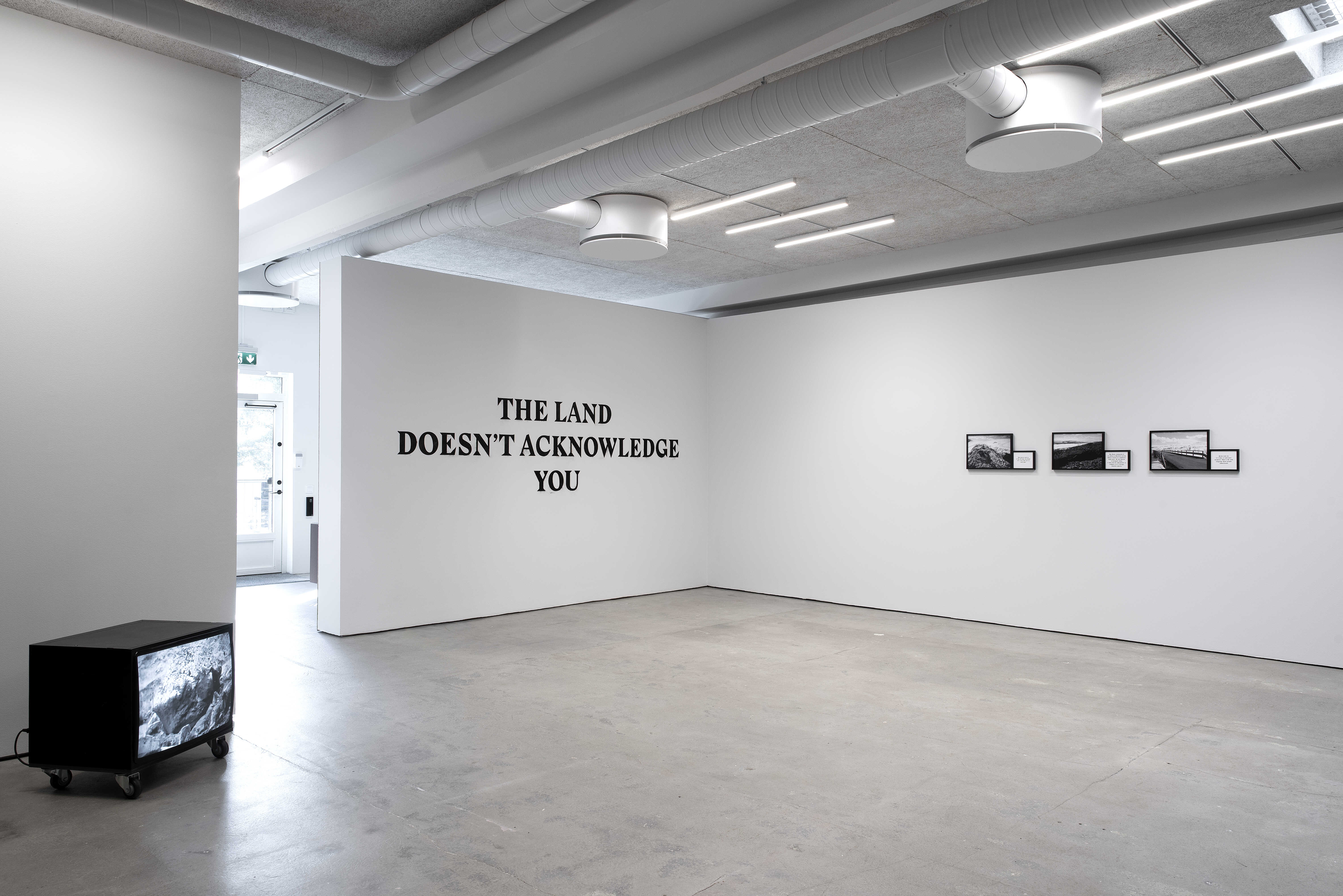 niilas helander, If I am the lake you take your face from. Installation view. 