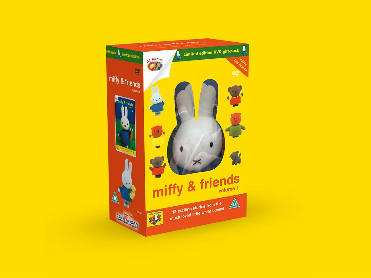 Miffy video and toy packaging