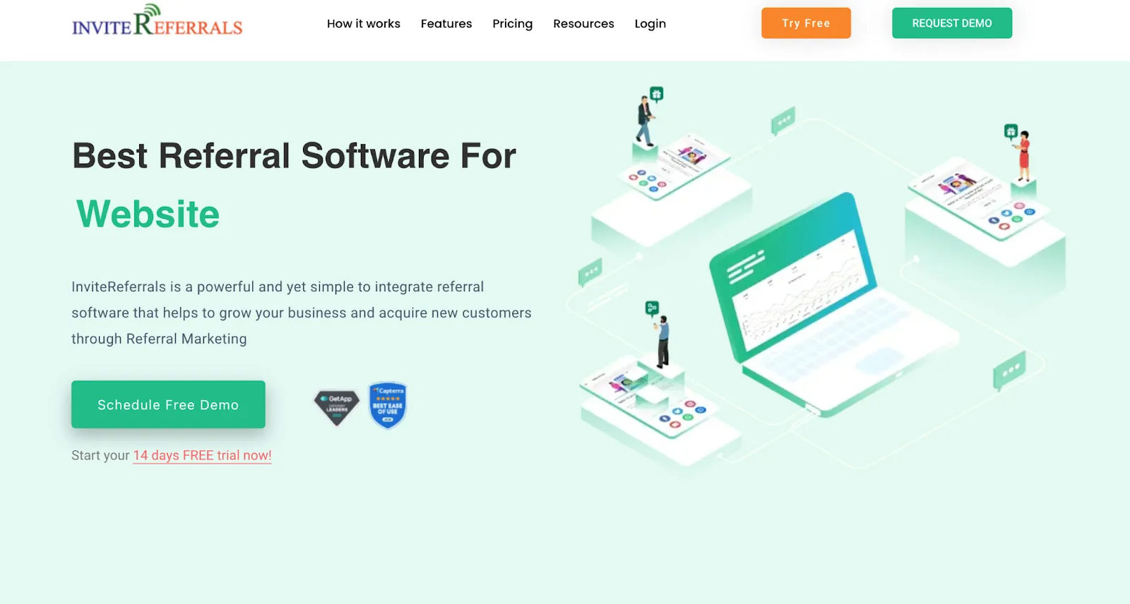 Referral marketing software example