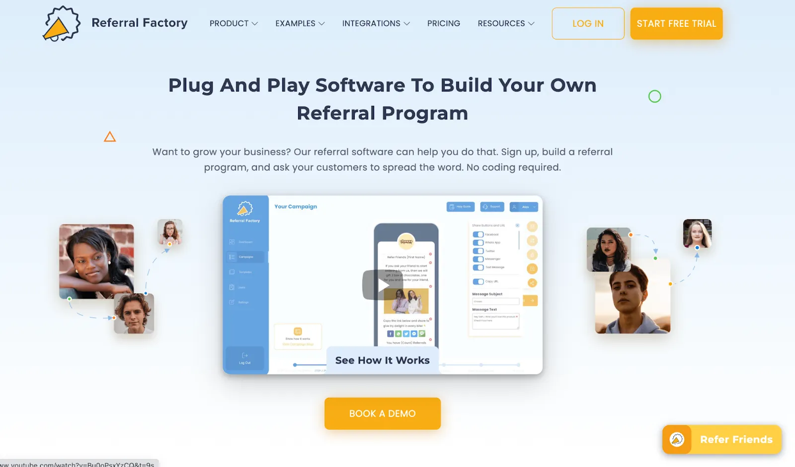 Referral marketing software example