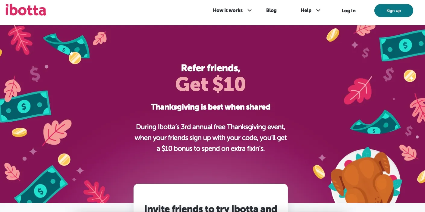Referral marketing example