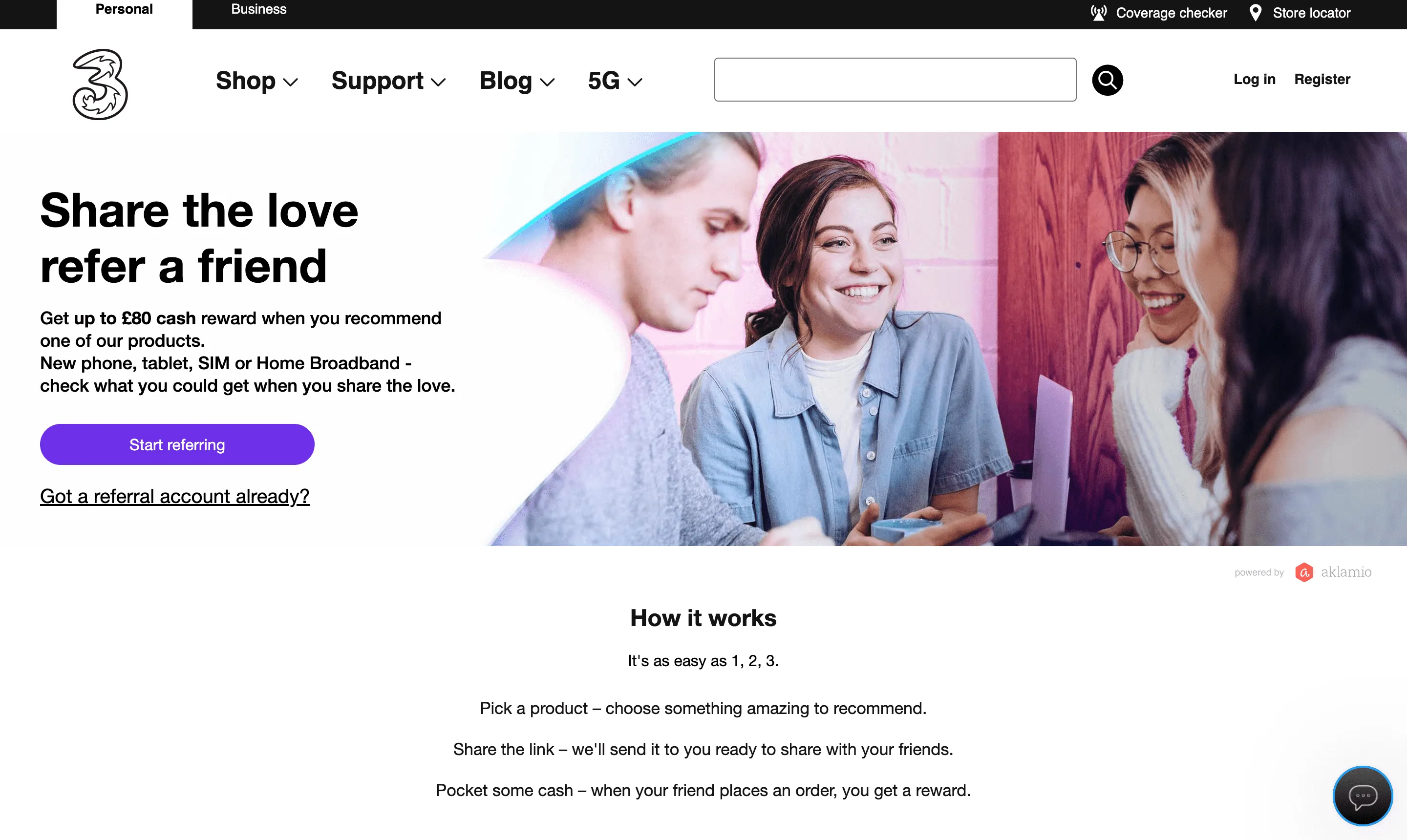 Three Referral Program