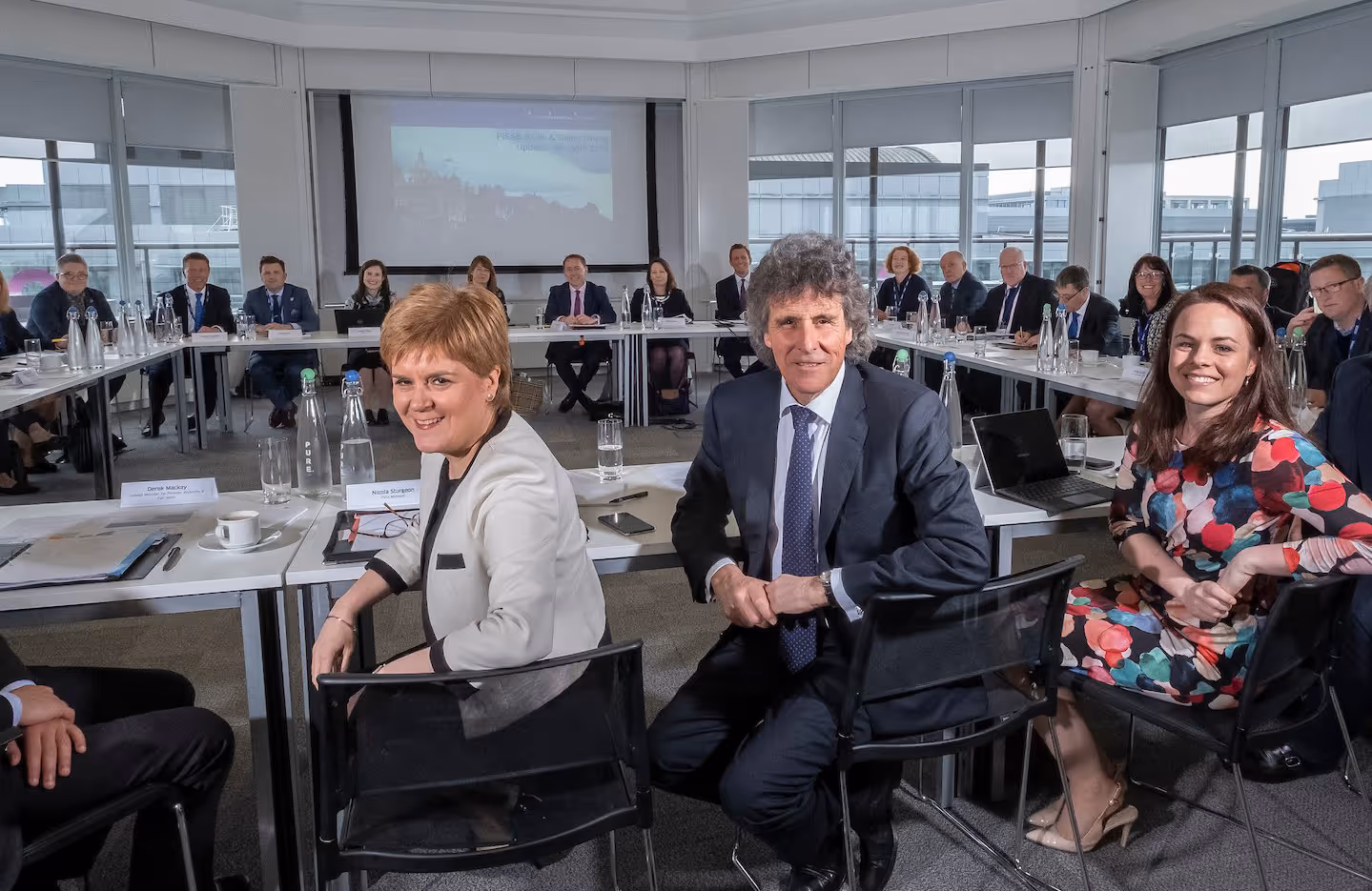 Jim Pettigrew with First Minister of Scotland