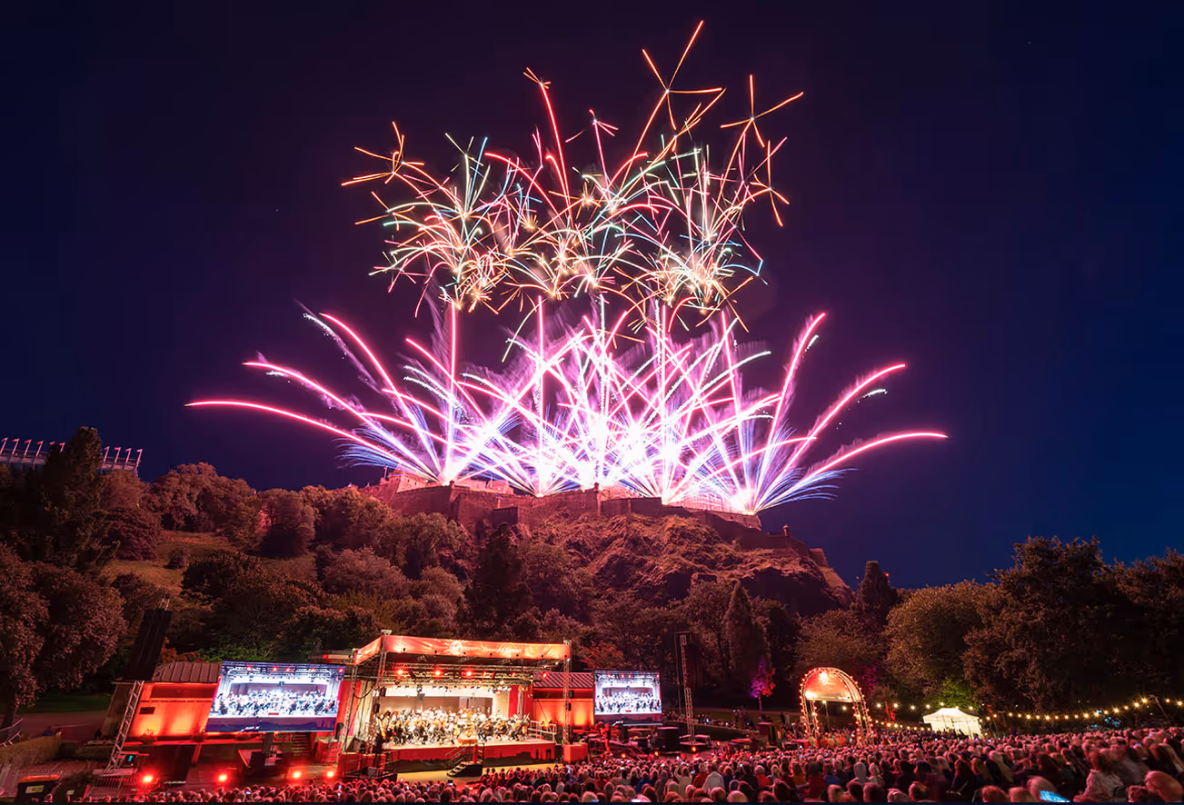 Virgin Money Fireworks Festival Edinburgh Castle