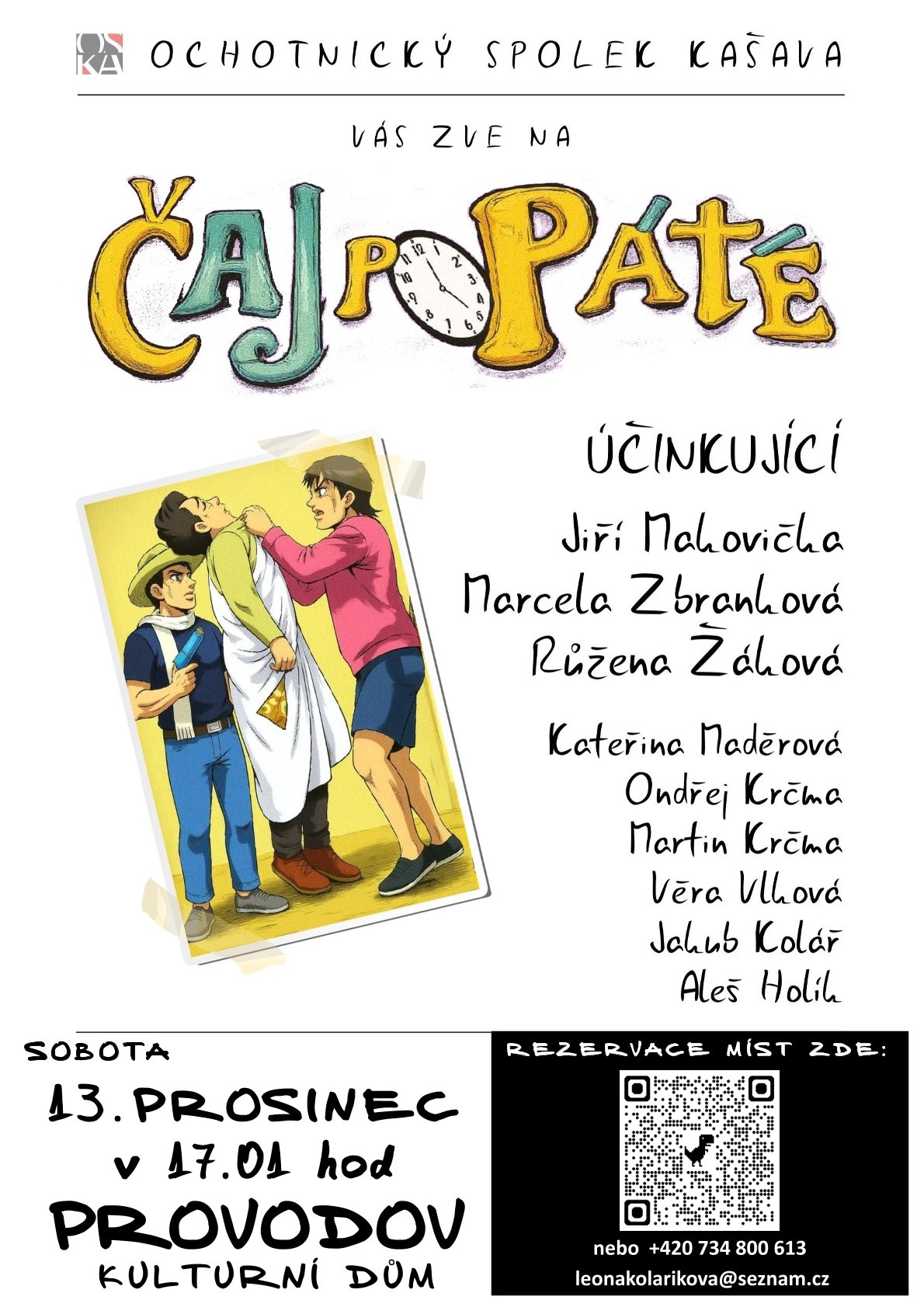 Obec Provodov - ochotnický spolek Kašava - Divadlo Čaj po páté 