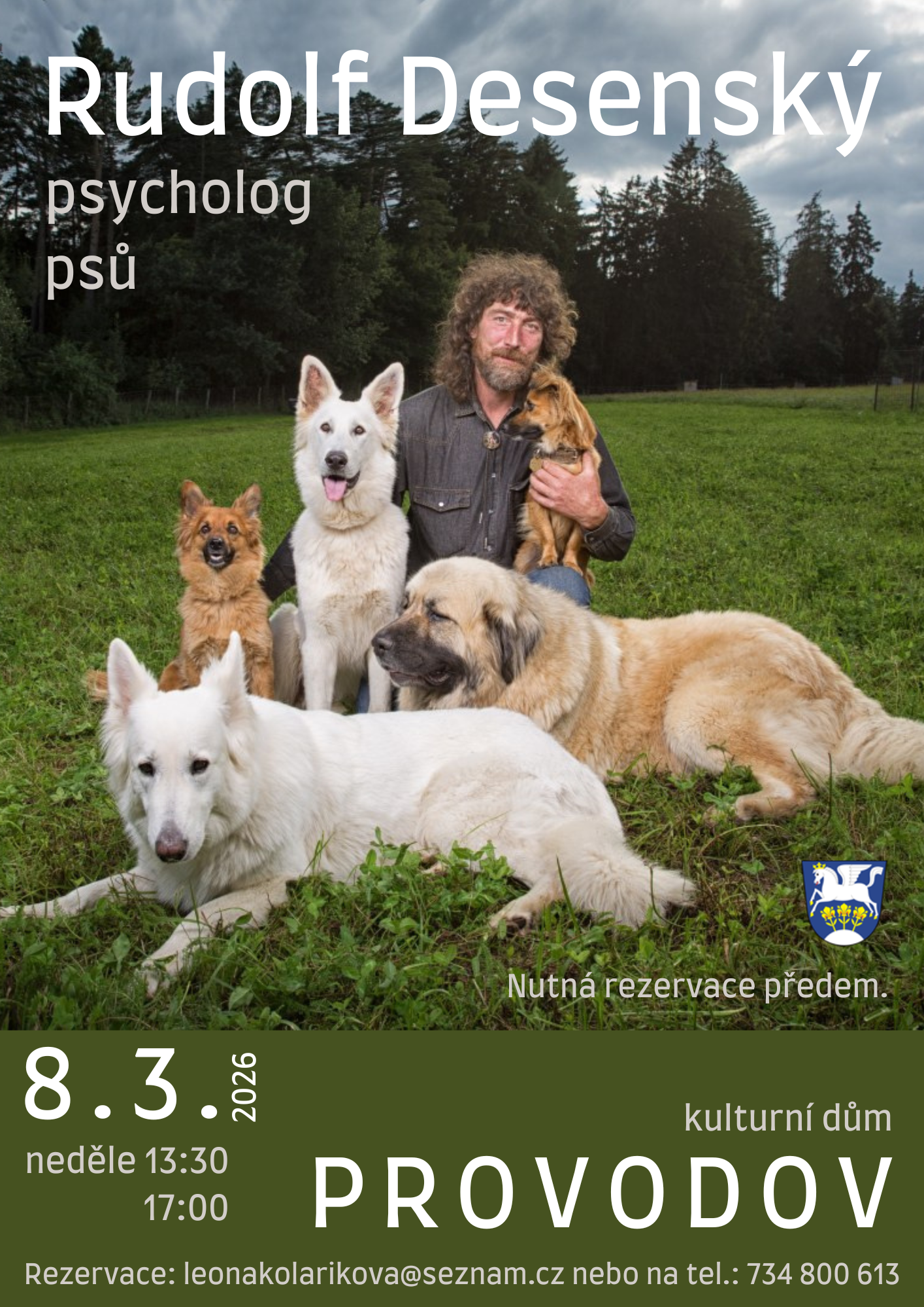 Beseda s psychologem psů Rudolfem Desenským - obec Provodov