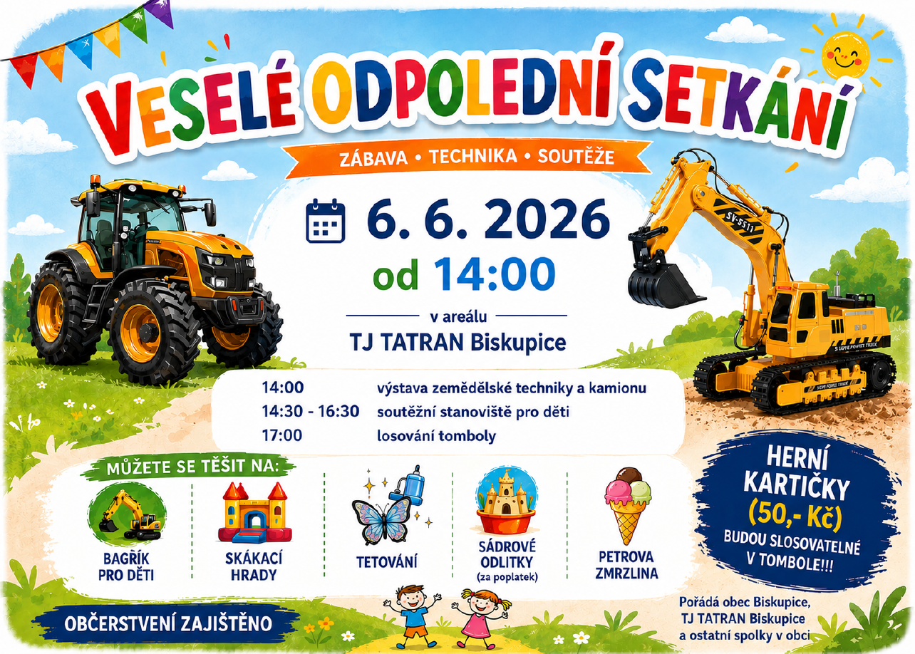 Veselé odpolední setkání - TJ Tatran Biskupice