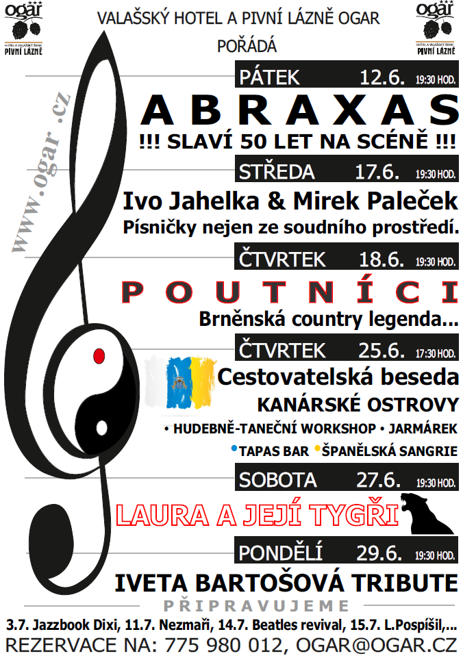 Kulturní program na červen - Hotel valašský šenk Ogar