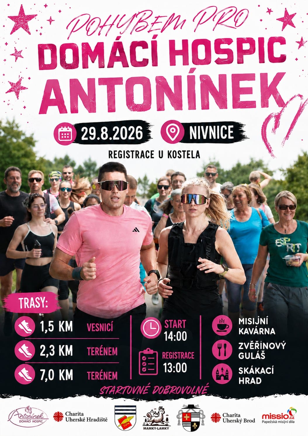 Pohybem pro domácí hospic Antonínek - Nivnice - 29.08.2026