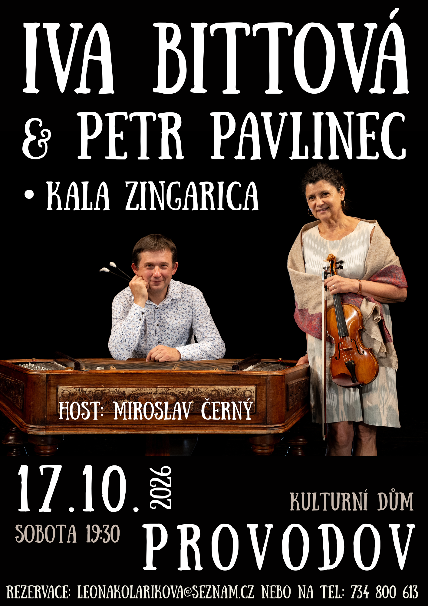 Koncert: Iva Bittová a Petr Pavlinec na Provodově