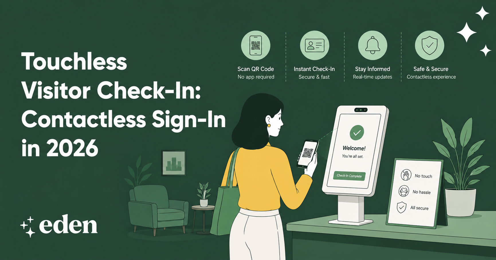 Learn how touchless visitor management works, why contactless sign-in still matters in 2026, and what features offices should look for.
