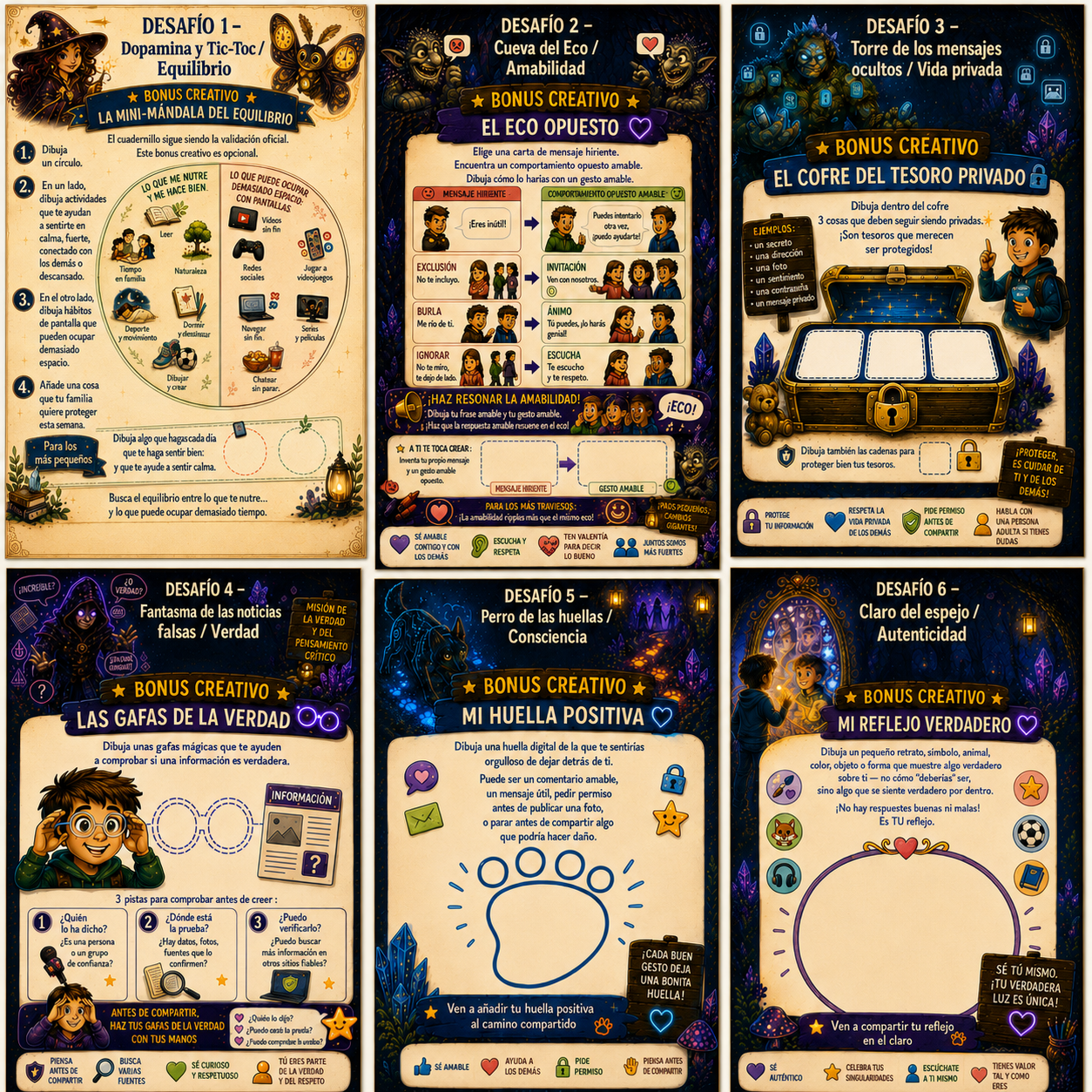 Carteles creativos adicionales para los niños más pequeños
