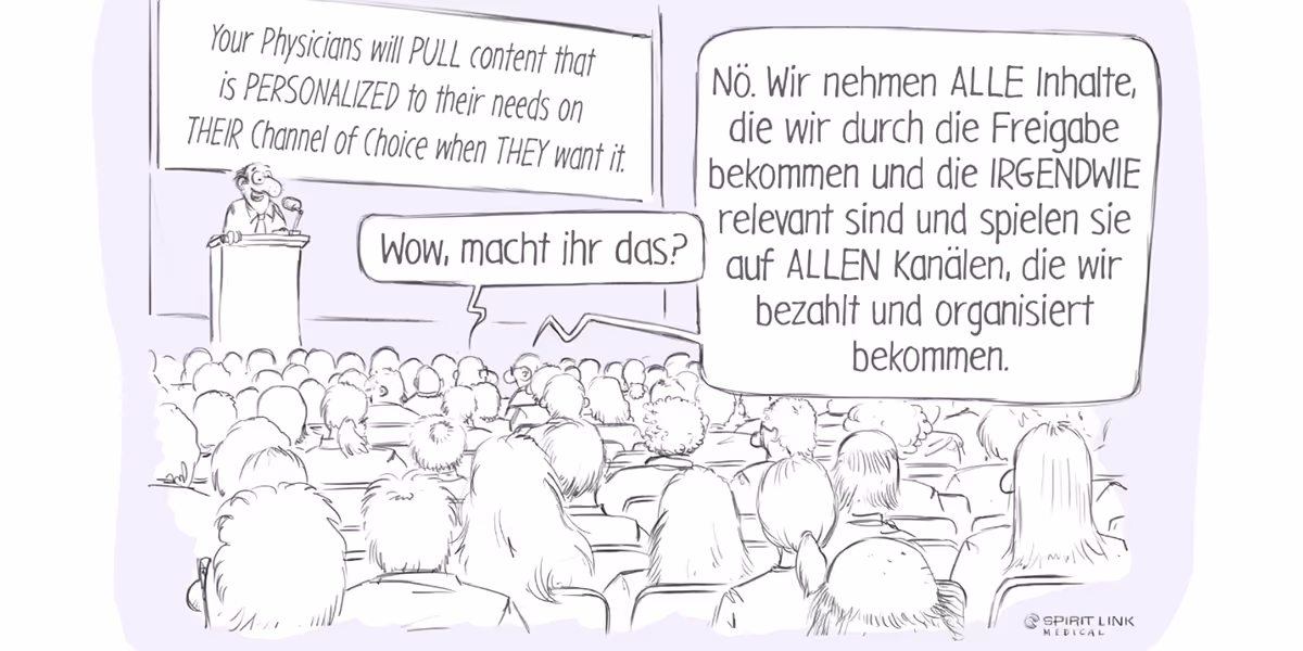 Neulich auf der eyeforpharma (Multichannel-Comic)