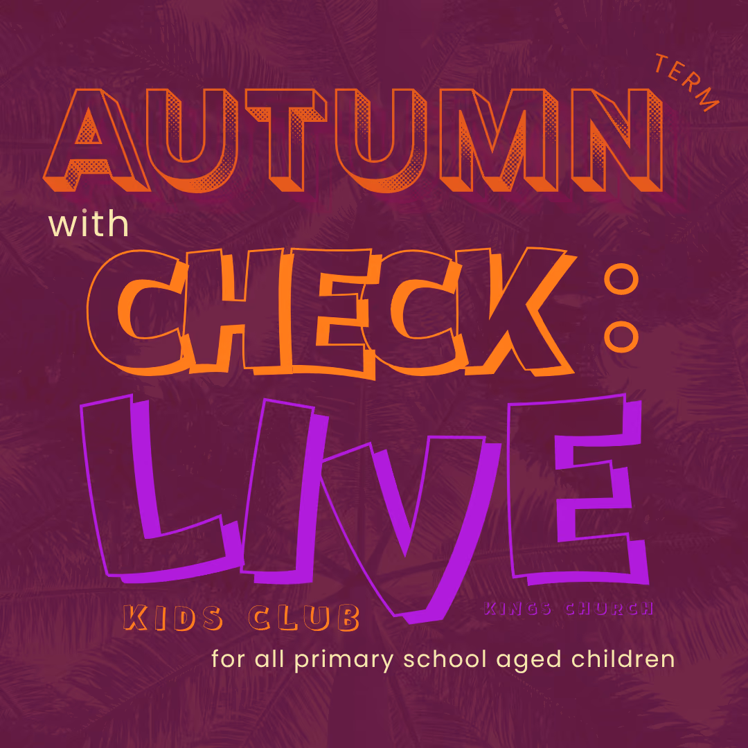 A poster of advertising Check: Live