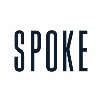 Spoke company logo with bold black uppercase letters on a white background.