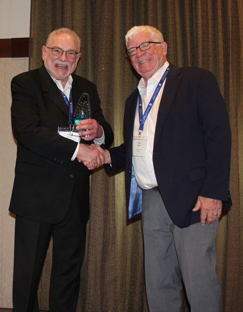 2025 Award Recipient Catherine Rienzo and President Barry Eckert