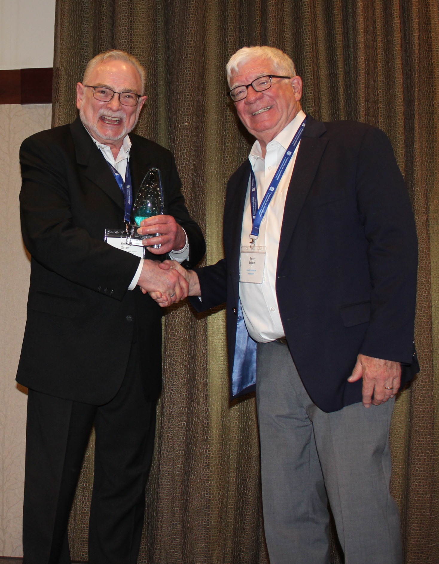 2025 Award Recipient Catherine Rienzo and President Barry Eckert