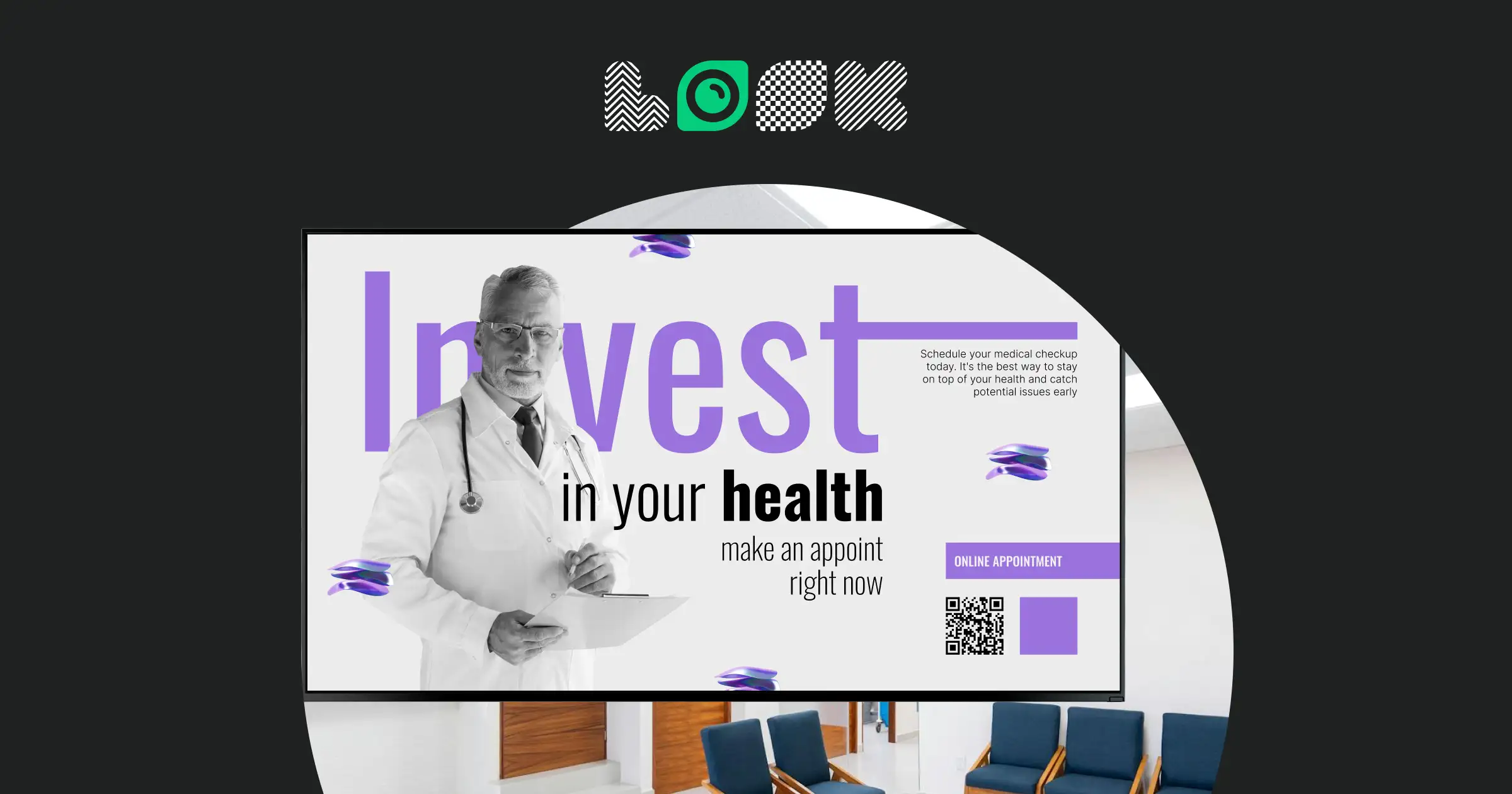 Digital Signage for Waiting Rooms - LOOK DS