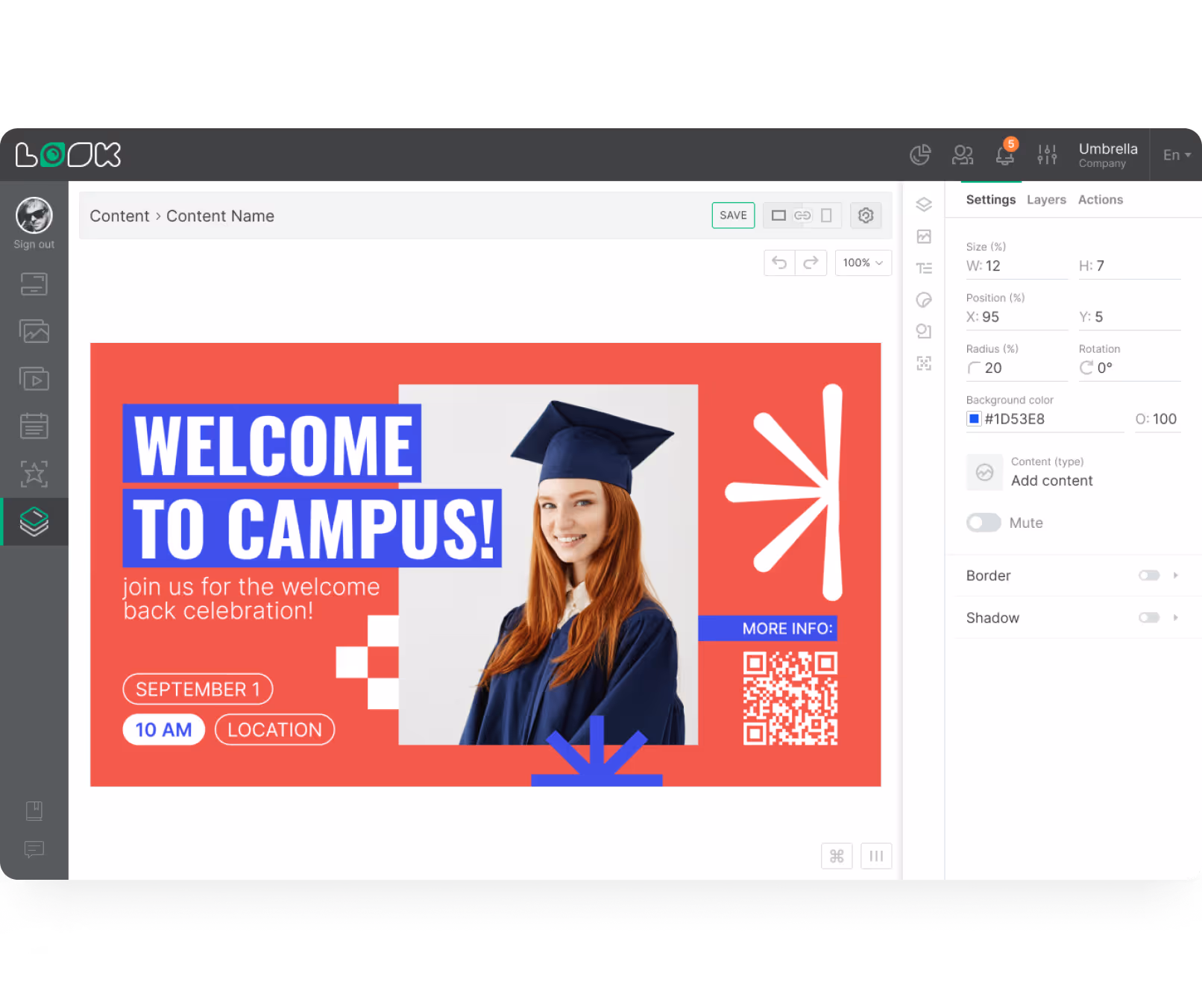 Content Creator Campus Dashboard Screenshot