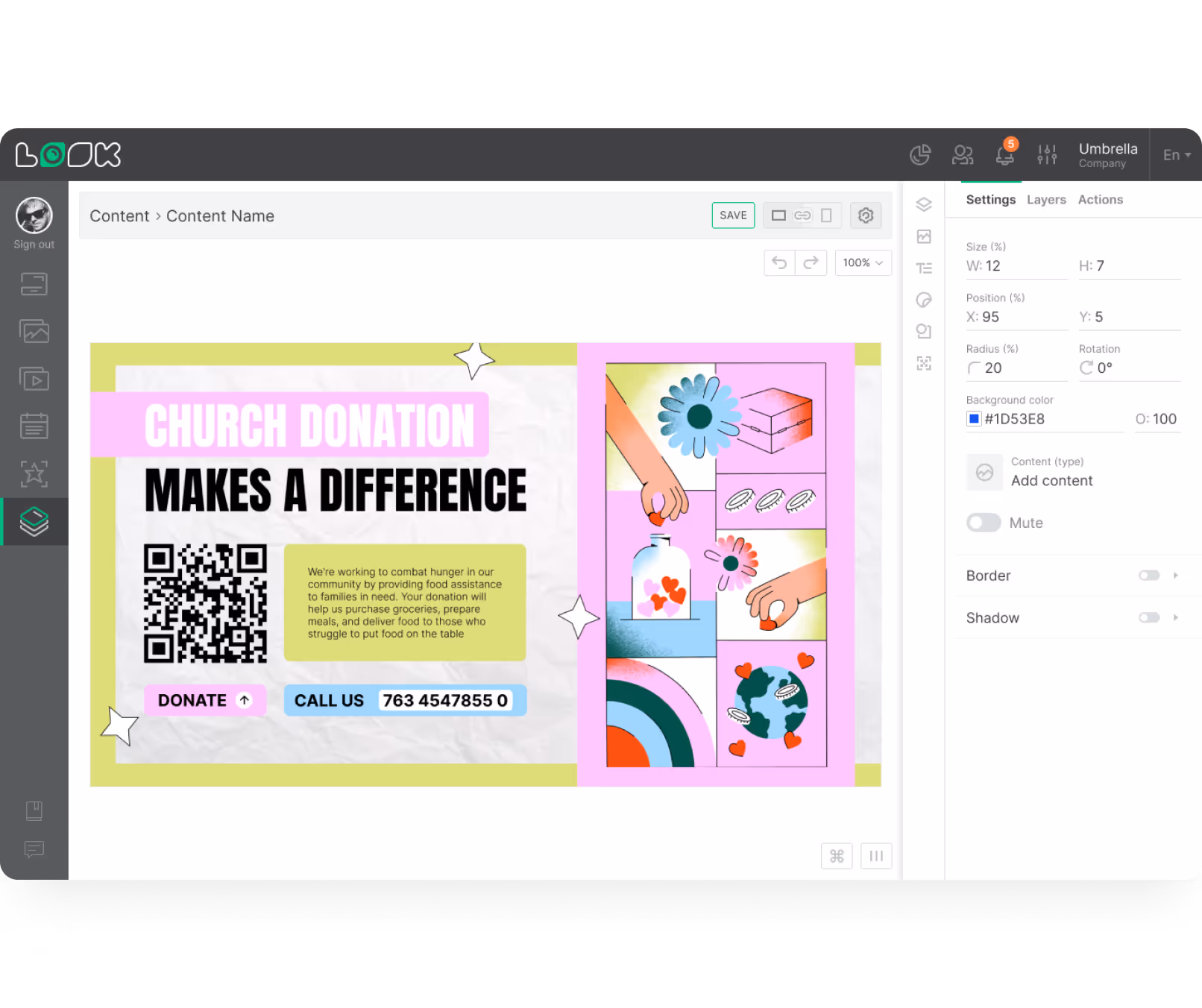 Content Creator Сchurch donations dashboard screenshot