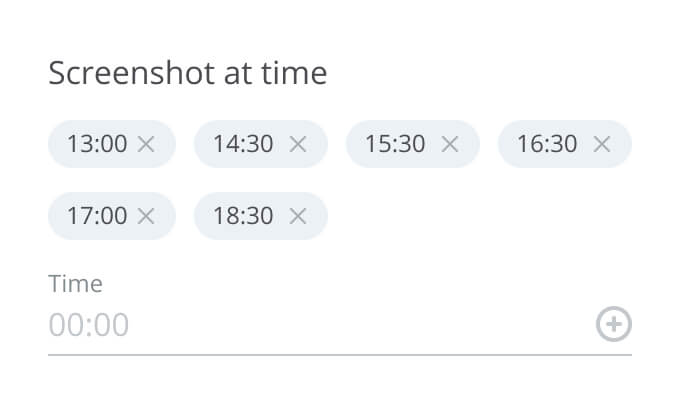 screenshot schedule 