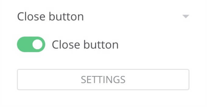 Close Button