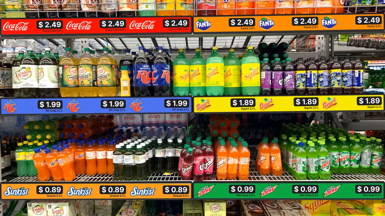 digital price shelves