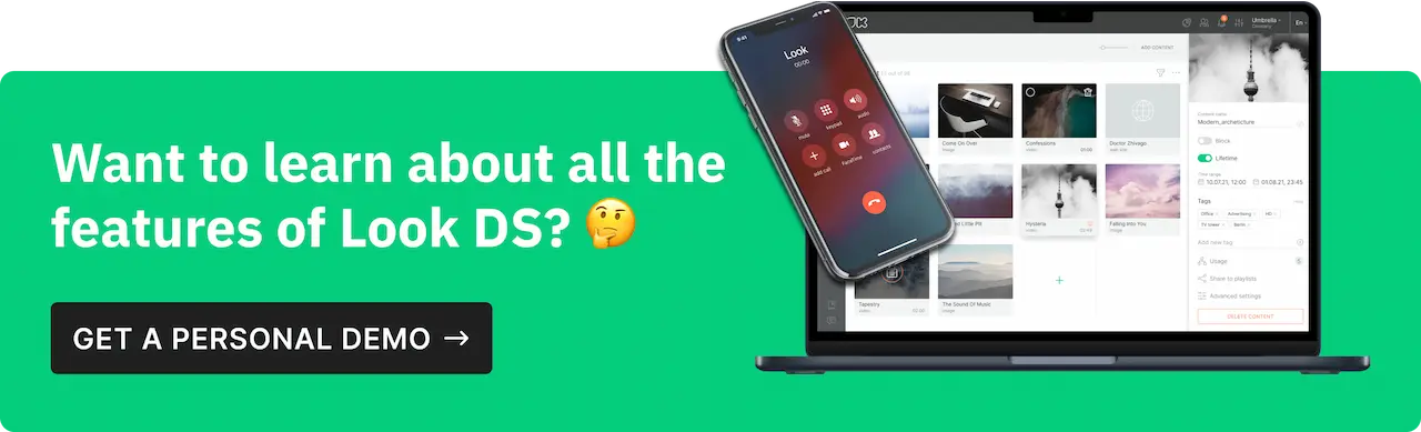 Want to know about all features of Look DS? Book demo!