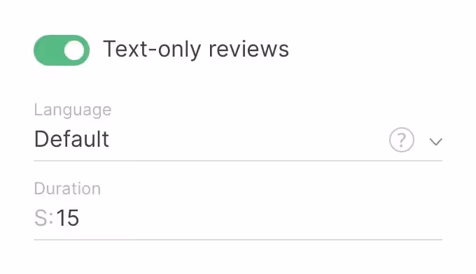 Text only Google Reviews in the Look CMS
