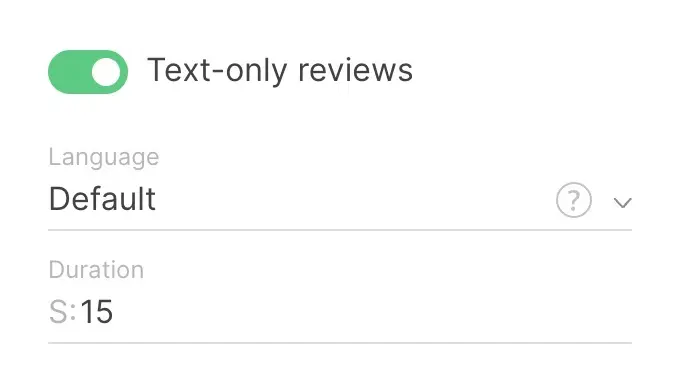 Text only Google Reviews in the Look CMS