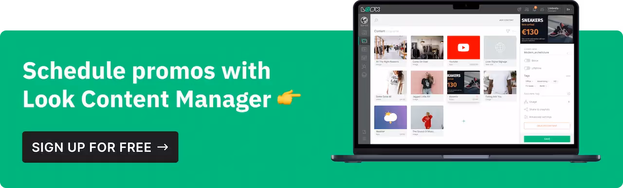 Try Look digital signage CMS