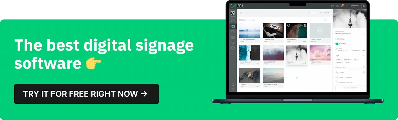 The best digital signage software