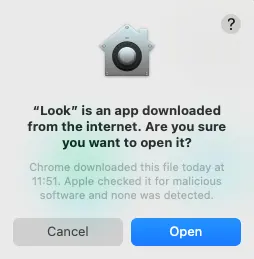 MacOS interface "open Look"