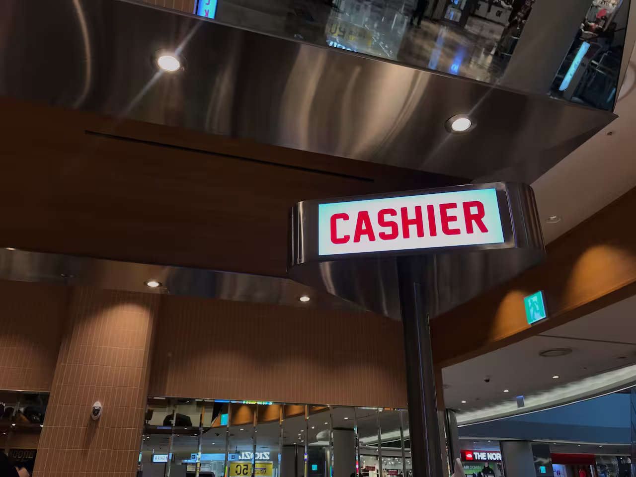 Cashier in retail