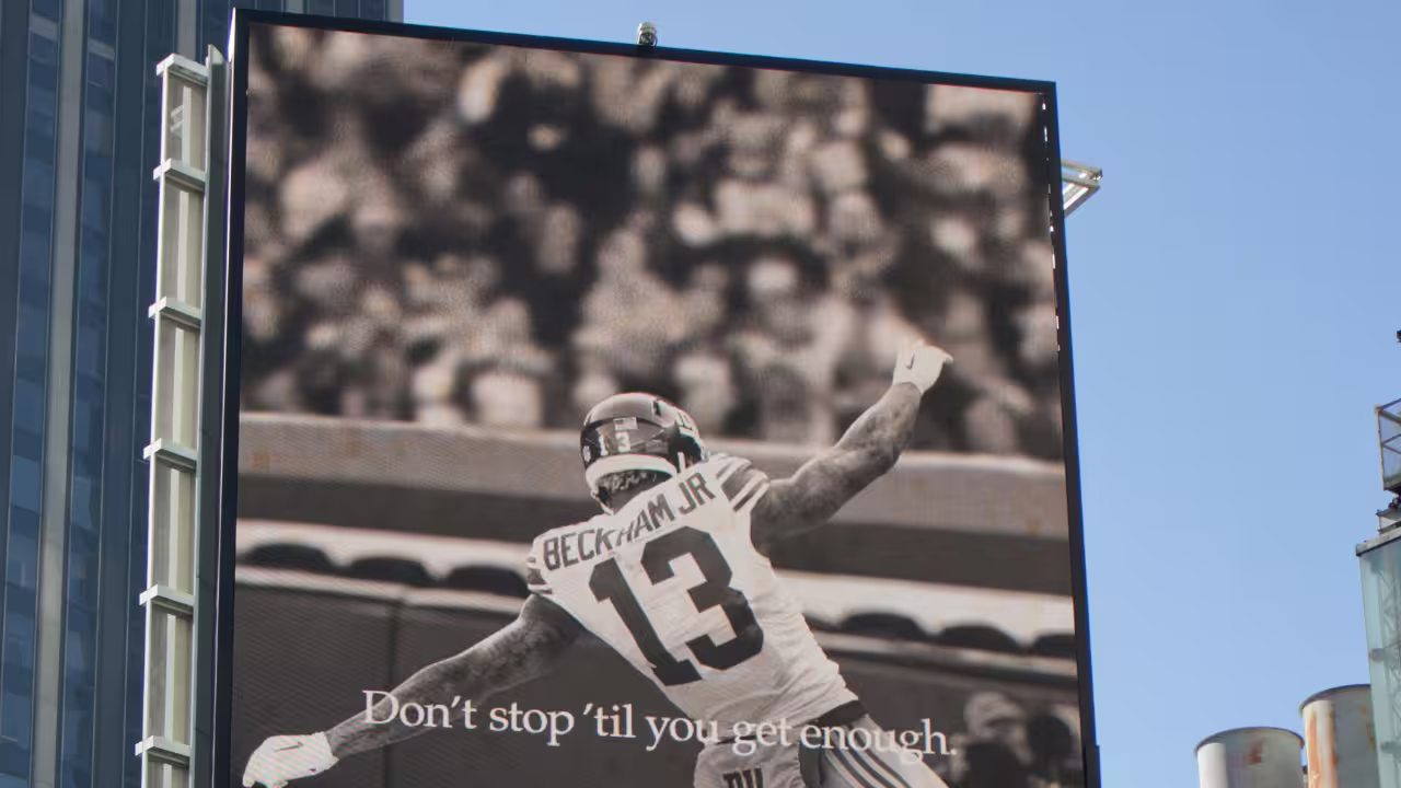 Nike campaign digital billboard
