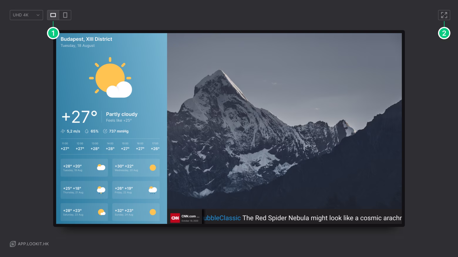 Demo screen preview