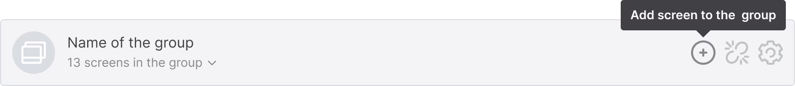 Add screen to the group