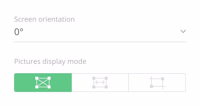 Screen orientation & display mode