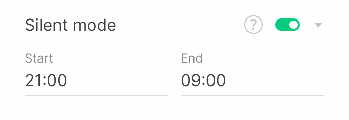 Silent mode