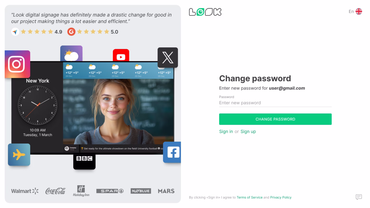 Change password