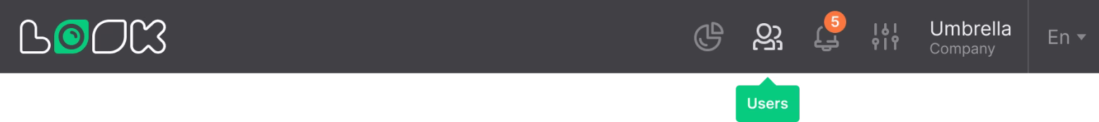 Multiuser access menu