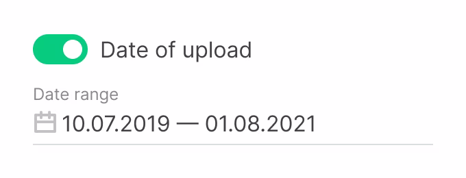 Content date of upload