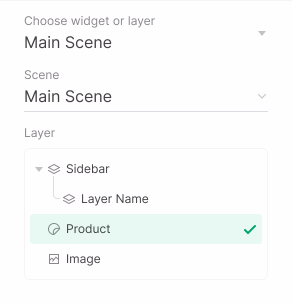 Chose widget