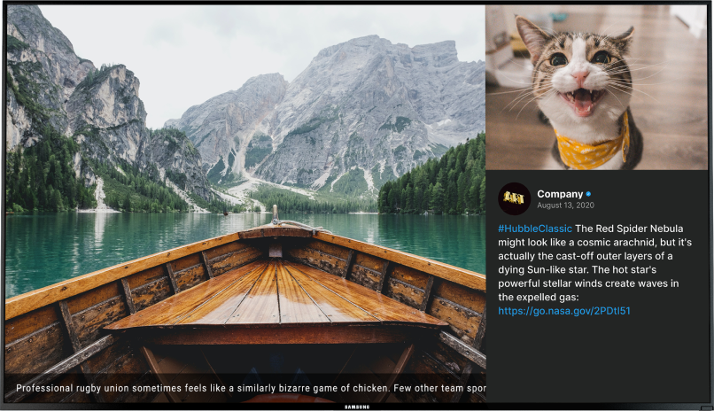 live view different zones on the TV