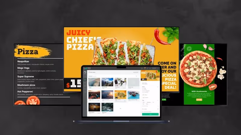 Creating Pizza Digital Menu Boards with Free Signage Templates