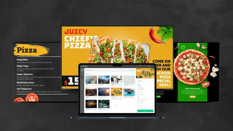 Creating Pizza Digital Menu Boards with Free Signage Templates